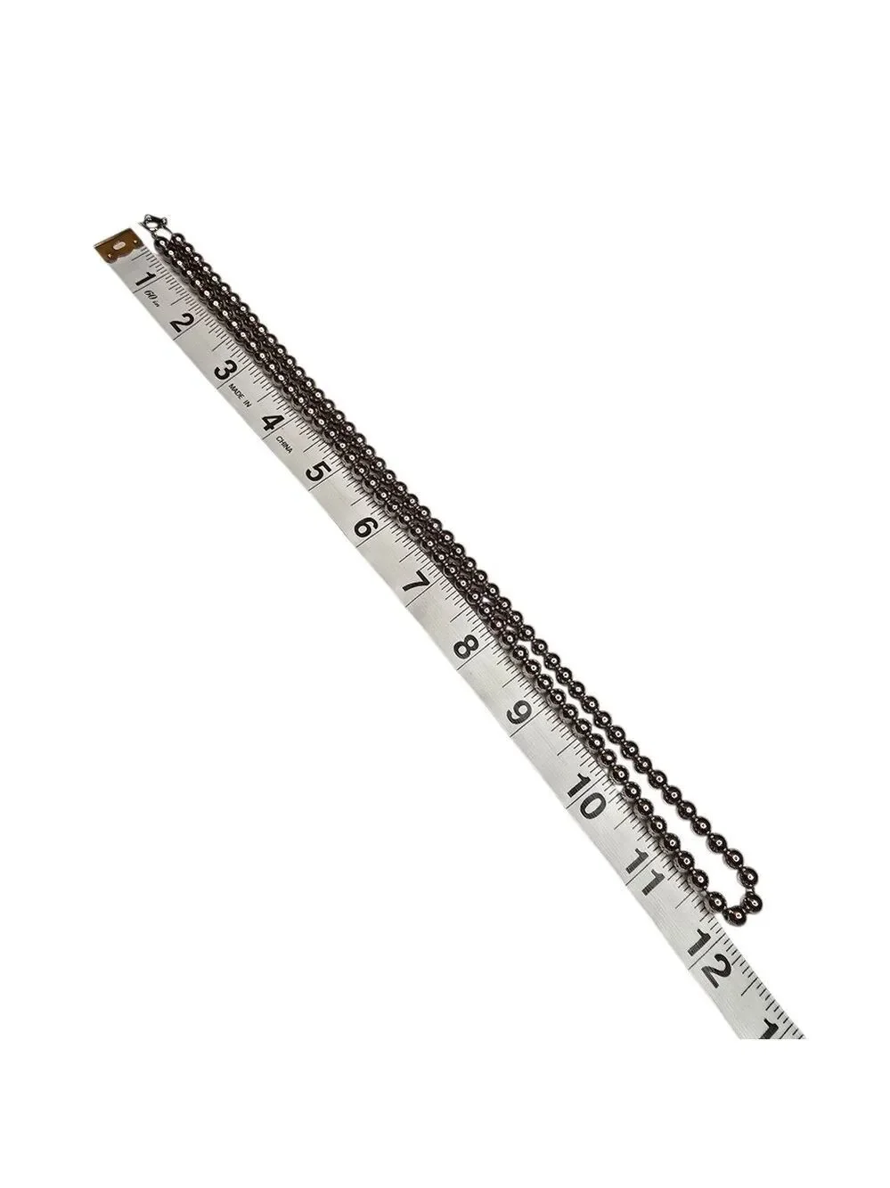 Silver Tone Beaded Necklace